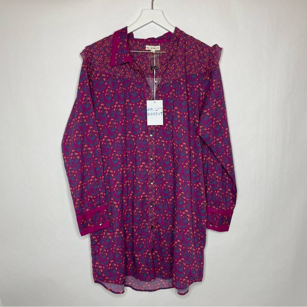 NWT Roller Rabbit Floral Long Sleeve Dress